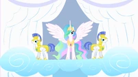 Princess Celestia and her guards S1E16