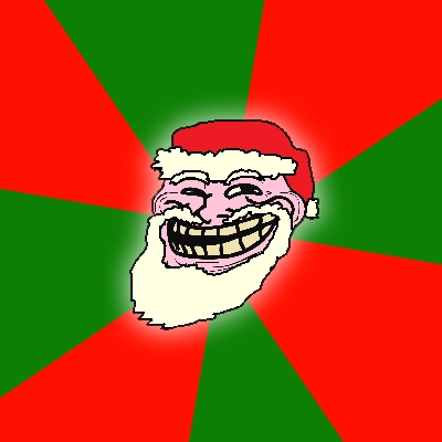Face Meme on Santa Claus Troll Face Jpg      400    400 Pixels  File Size  44 Kb