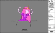 Modelsheet princessbubblegum inblimpoutfit - specialpose