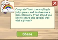 Rainbow tree message