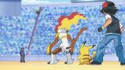 EP656 Ninjask de Ash VS Infernape de Ash