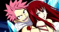 Natsu saves Erza