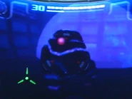 Robot guardián en torvus oscuro