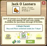 Jack O Lantern Buying Notice