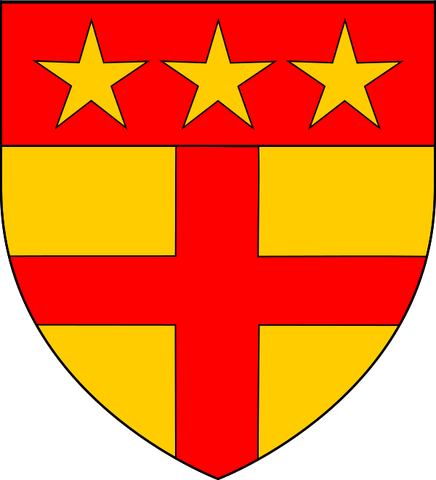 File:Or-cross-gules-chief-gules-mullets3-or.svg
