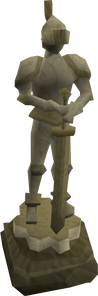 Temple Knight Statue