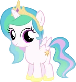 Celestia Filly by MoongazePonies