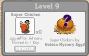 Super Chicken Inside Chinken Coop