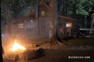 The Fire Where Jake & Alli Kiss & Jake's Cabin