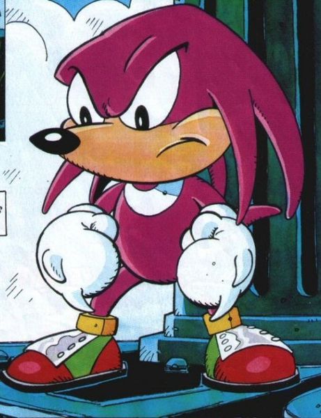 Knuckles On Sonic