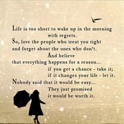 No regrets