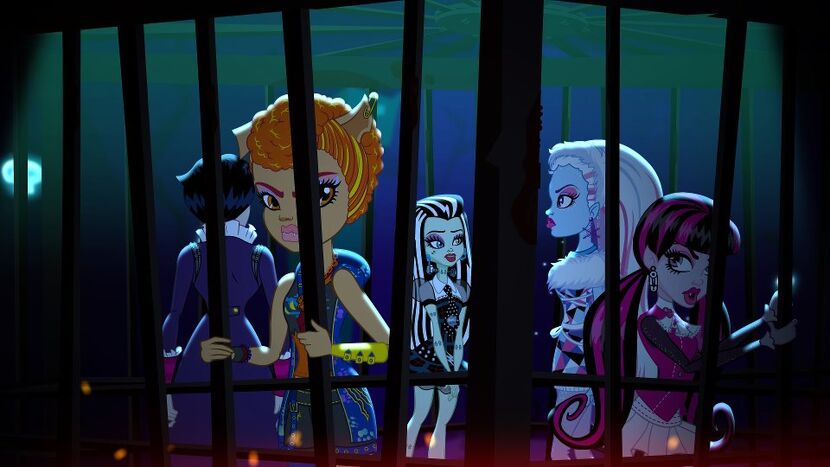 Las chicas de la pandilla de Monster High con Howleen