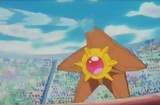 EP149 Staryu usando pistola agua