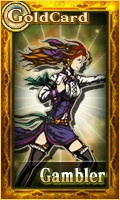 Female Gambler Card
