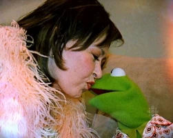 Kissing Roseanne Barr