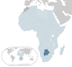 Location Botswana AU Africa