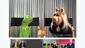 Kermitpiggygooglehangout