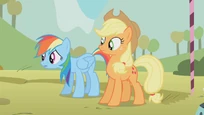 Rainbow Dash sweating S1E13