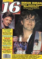 16 magazine november 85 duran duran michael j fox look at sticket stubs discogs wiki
