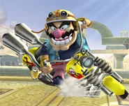 Wario Bike Turn SSBB