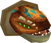 Basilisk head (mounted)