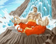 Guy-waterfall