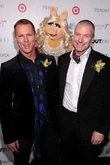 OUT100-RedCarpet-MissPiggy-HonoreeBrianPendleton&ChadGoldman-(2011-11-18)