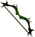 Dark bow (green) detail