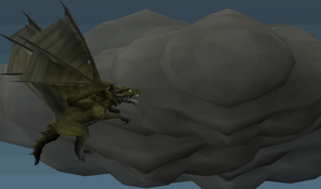 Dragon Slayer Elvarg flying
