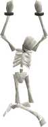 Hanging skeleton built