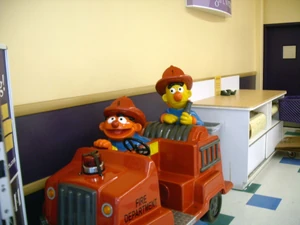 ErnieBertFireTruckCoinOperatedRide
