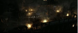 Courtyard battle