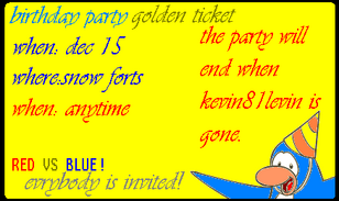 Birthday golden ticket