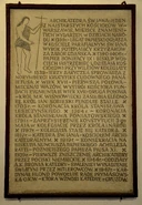 Tablica kruchta Katedra św. Jana