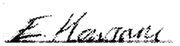 E. Hawsom sig
