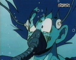 Goku recuperándose en una cápsula