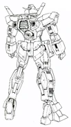 Gundam AGE1 Normal - Rear View MG Lineart