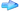 Blue Glass Arrow