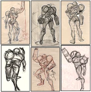 Samus gestures standing