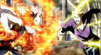 Natsu vs laxus