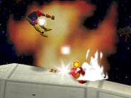 Kirby usando un bate SSB