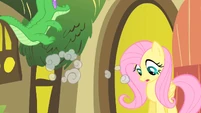 Fluttershy watches Pinkie collapse S1E25