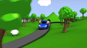 Real merlin and arthur in car