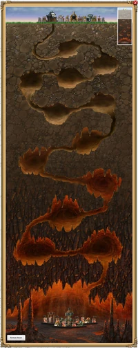 Inferno Cavern Descent Map