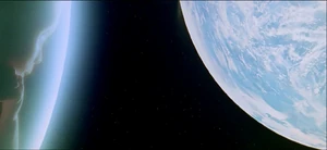 Looking down at earth