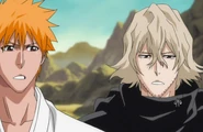 Urahara and Ichigo prepare to leave