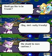 Cream wants to be friends with Blaze
