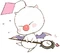 Struggling Mog Artwork