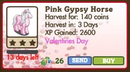Pink Gypsy Horse Market Info