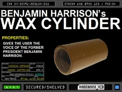 Benjamin Harrison's Wax Cylinder